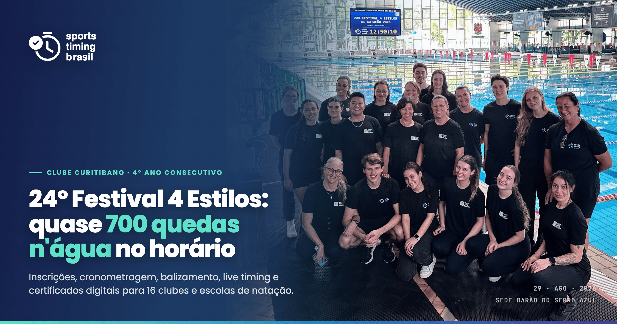 Sucesso no 24º Festival 4 Estilos do Clube Curitibano: 4º ano consecutivo com a Sports Timing Brasil